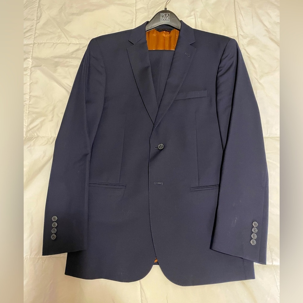 Navy Two Piece Suit - Single Breasted, Two Button, Double Vent - Jos. A. Banks